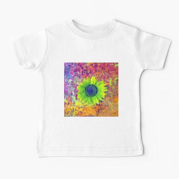 Abstract sunflower Baby T-Shirt