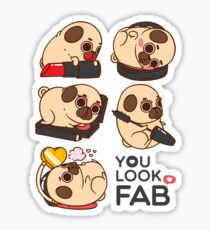 You Look Fab! -Puglie Sticker