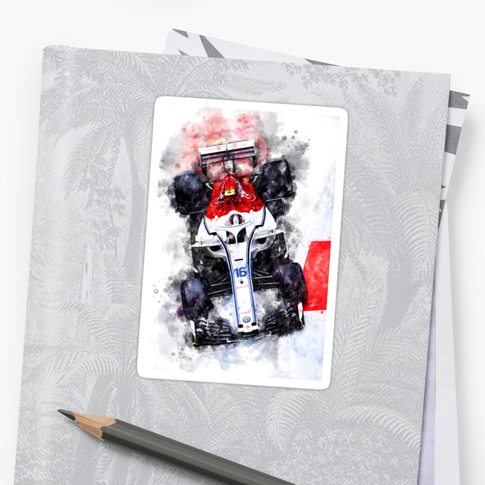 "Charles Leclerc 2018" Sticker by theodordecker | Redbubble