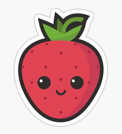 Strawberry Stickers | Redbubble