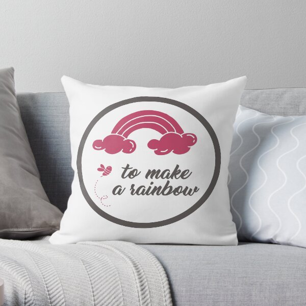 To Make A Rainbow Throw Pillow