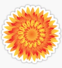 Firery Dahlia Sticker