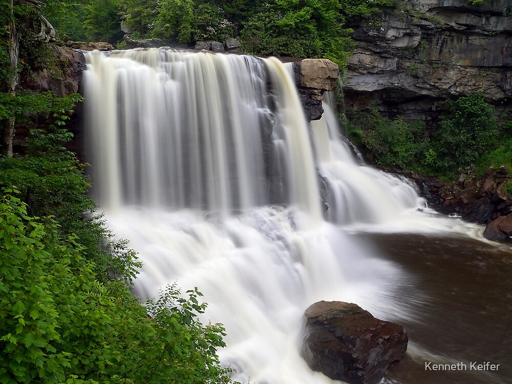 "Blackwater Falls near Davis, West Virginia" by Keifer Redbubble