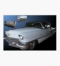 Moody Blue Cadillac Photographic Print