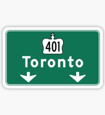 Toronto, Road Sign, Canada Sticker