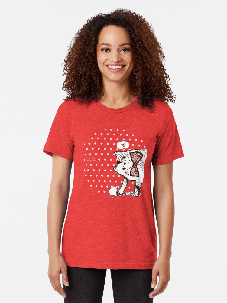 Alternate view of Play with me! Tri-blend T-Shirt