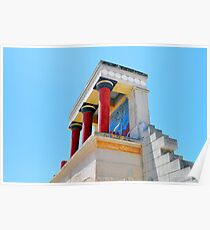 Archaeological site of Knossos. Minoan Palace. Crete. Poster