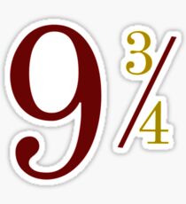 Nine and Three Quarters Sticker