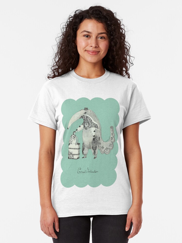 Alternate view of Beginning on your journey - Giant Anteater - Green Classic T-Shirt