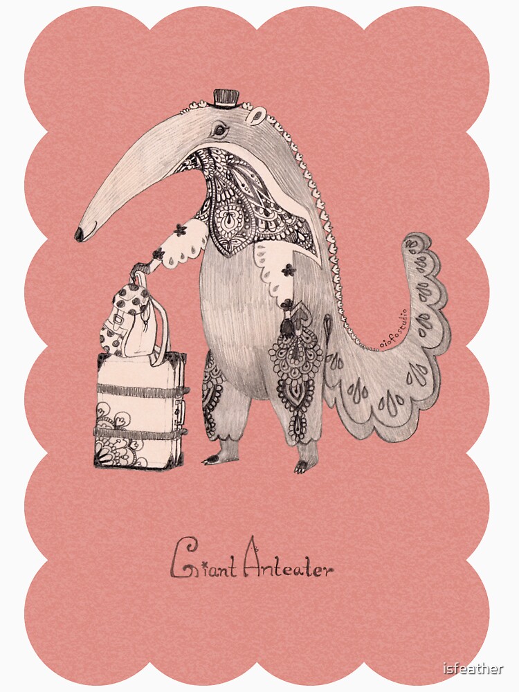 Beginning on your journey - Giant Anteater - Pink by isfeather