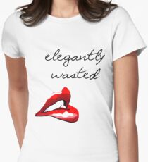Elegantly Wasted Women's Fitted T-Shirt