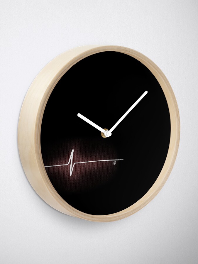 Alternate view of Heart Impulse (Black) Clock