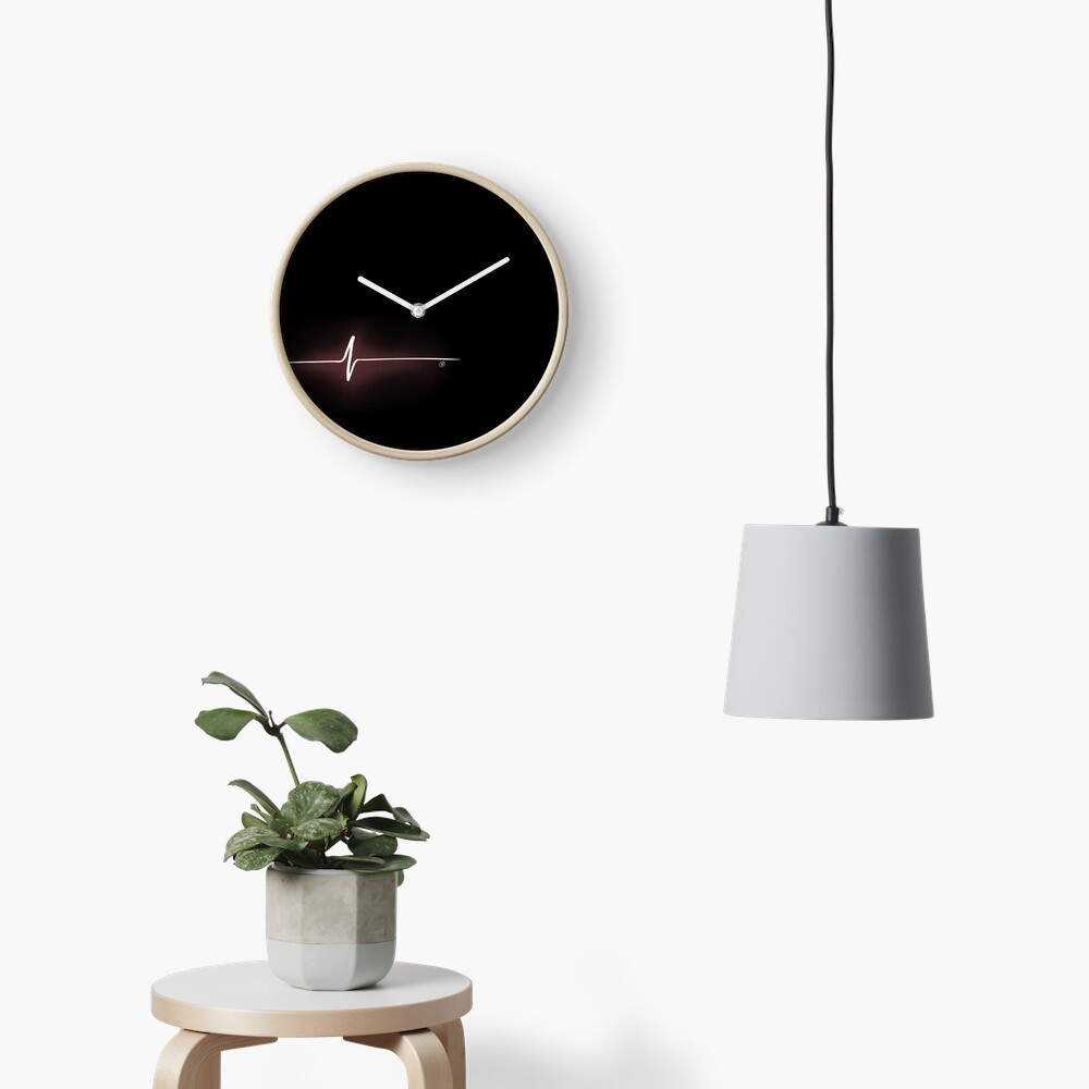 Heart Impulse (Black) Clock