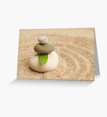zen stones Grußkarte