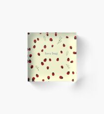 Ladybug • cottagecore Acrylic Block