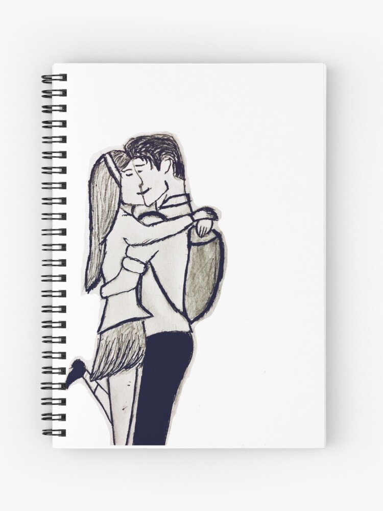 Cute Couple Kissing Spiral Notebook By Dmal01 Redbubble