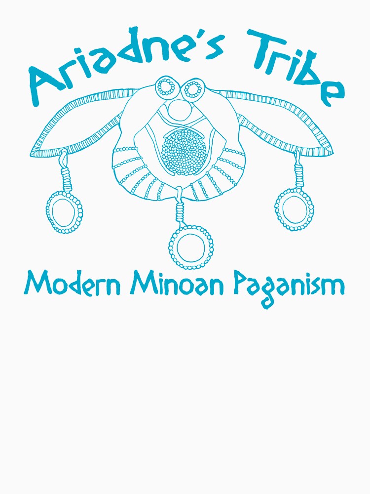 Modern Minoan Paganism Official Logo in Aegean Blue by MsLauraPerry