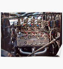 Flathead V8 Engine Poster