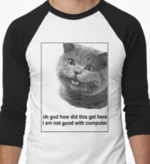 Happy Cat Men's Baseball ¾ T-Shirt