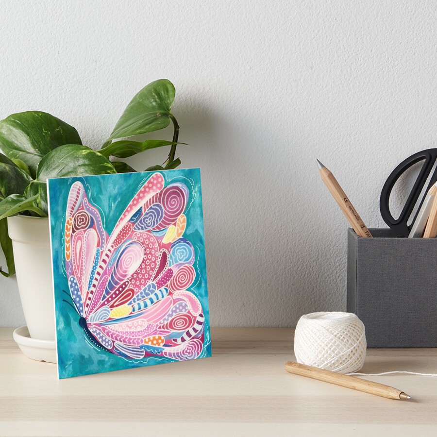 Tickled Pink Art Board Print