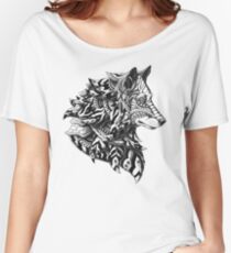 Wolf Profile Women's Relaxed Fit T-Shirt