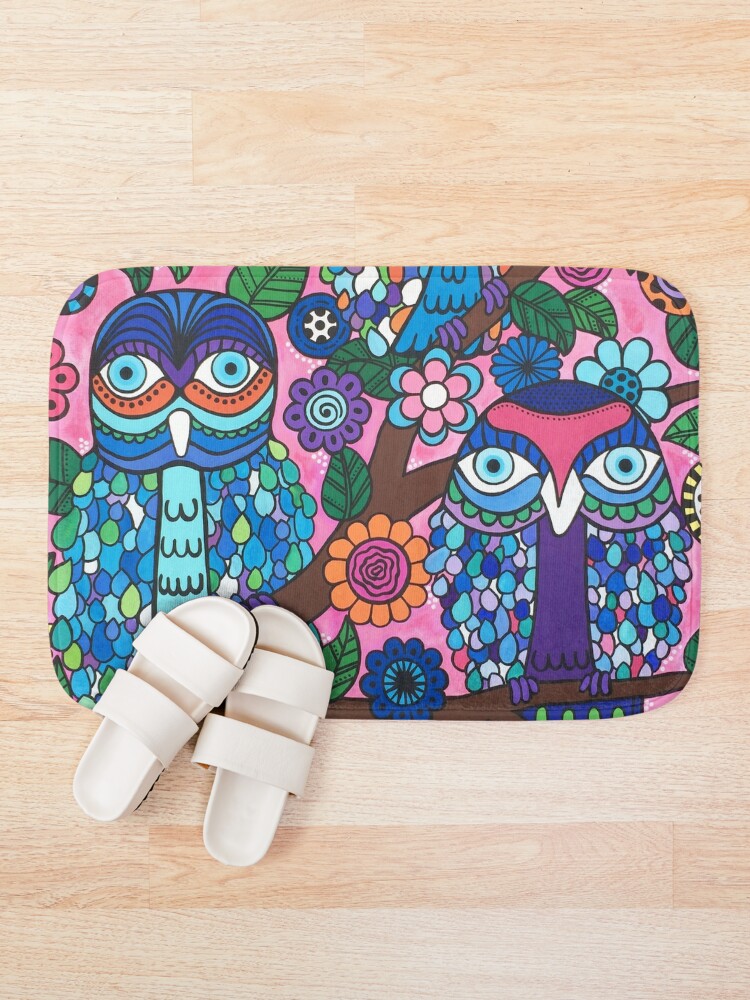 Alternate view of 3 Owls Bath Mat