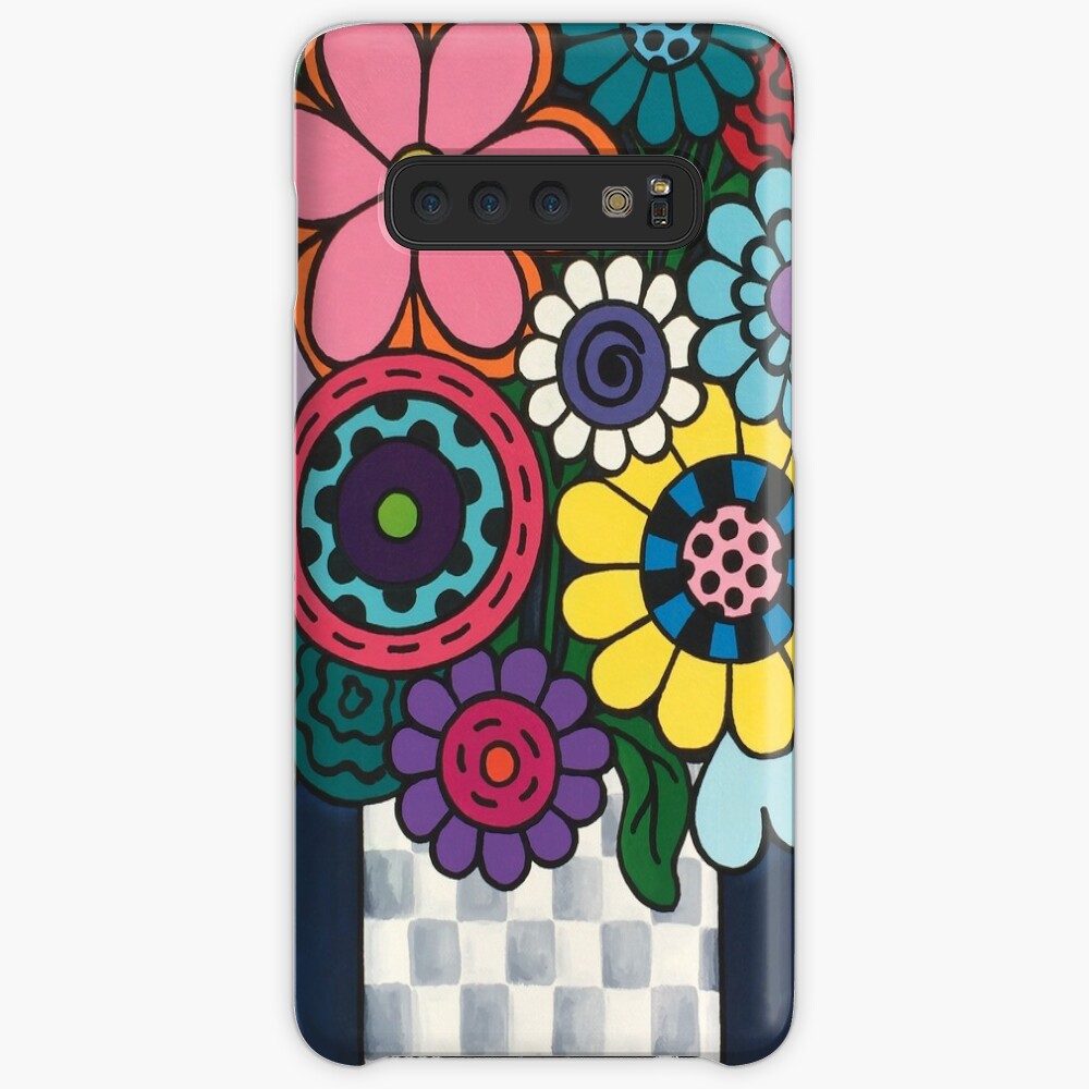 Checkered Bouquet Case & Skin for Samsung Galaxy