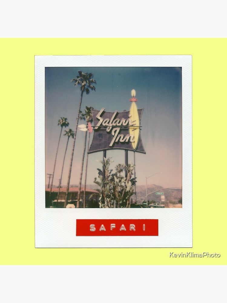 Safari Inn Neon Sign - Original Polaroid by KevinKlimaPhoto