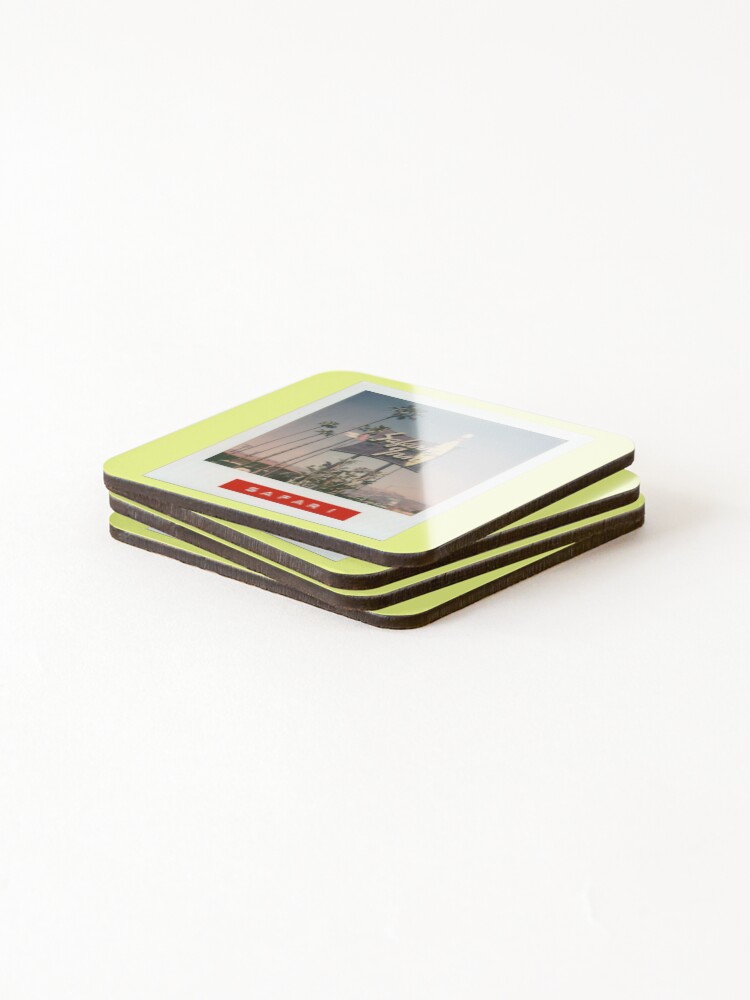 Alternate view of Safari Inn Neon Sign - Original Polaroid Coasters (Set of 4)