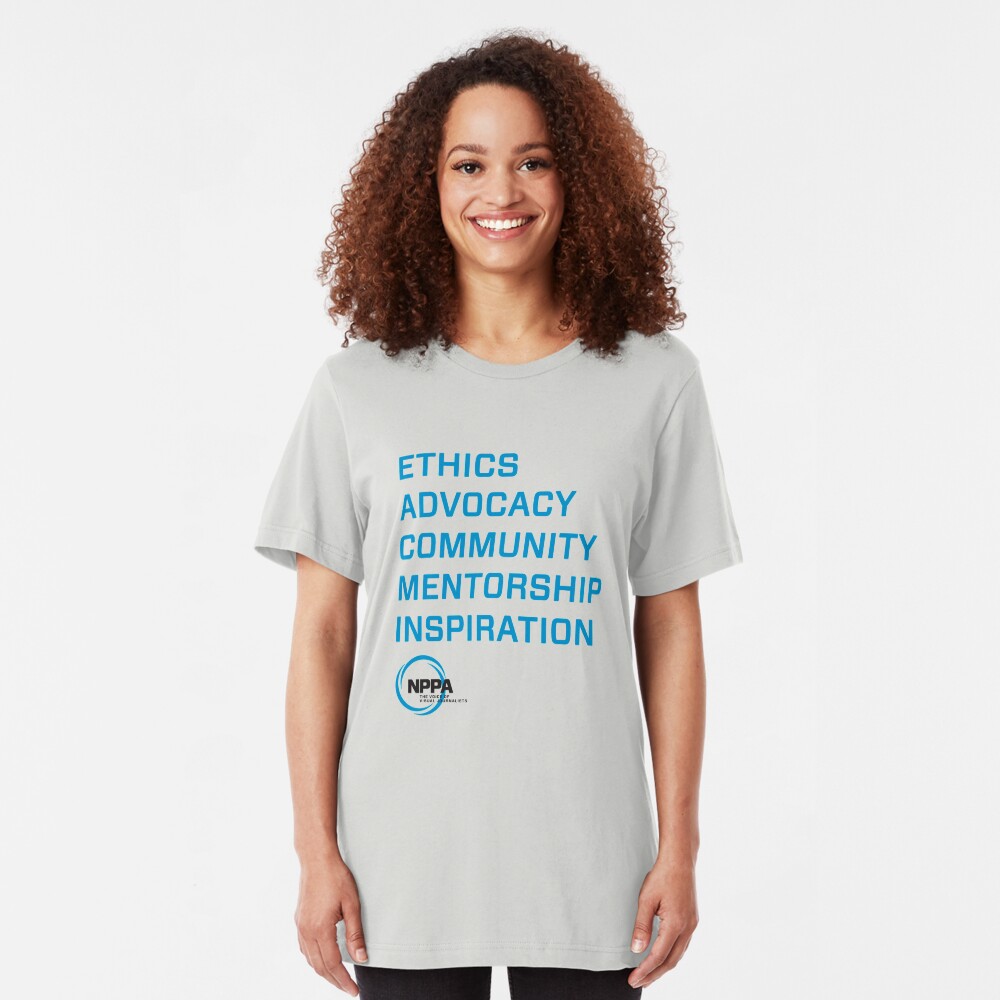 NPPA words Slim Fit T-Shirt