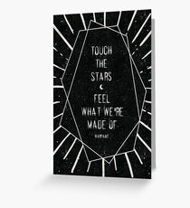 Tarjeta de felicitación Toca las estrellas