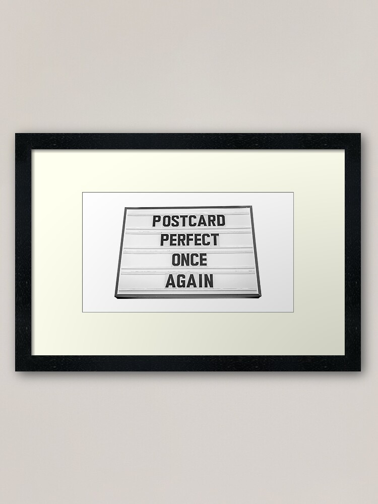 Alternate view of Postcard Perfect Once Again Framed Art Print