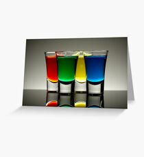 Shot Glasses Greeting Card