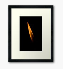 Just the flick of a flame Framed Print