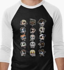 The Walking Dead Puffs Parody Men's Baseball ¾ T-Shirt