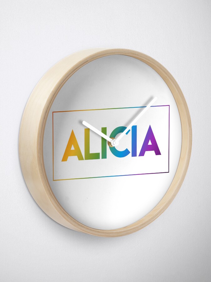 Alternate view of Alicia - Pride Edition Clock