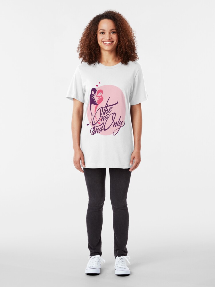 Alternate view of Happy Valentines day Slim Fit T-Shirt