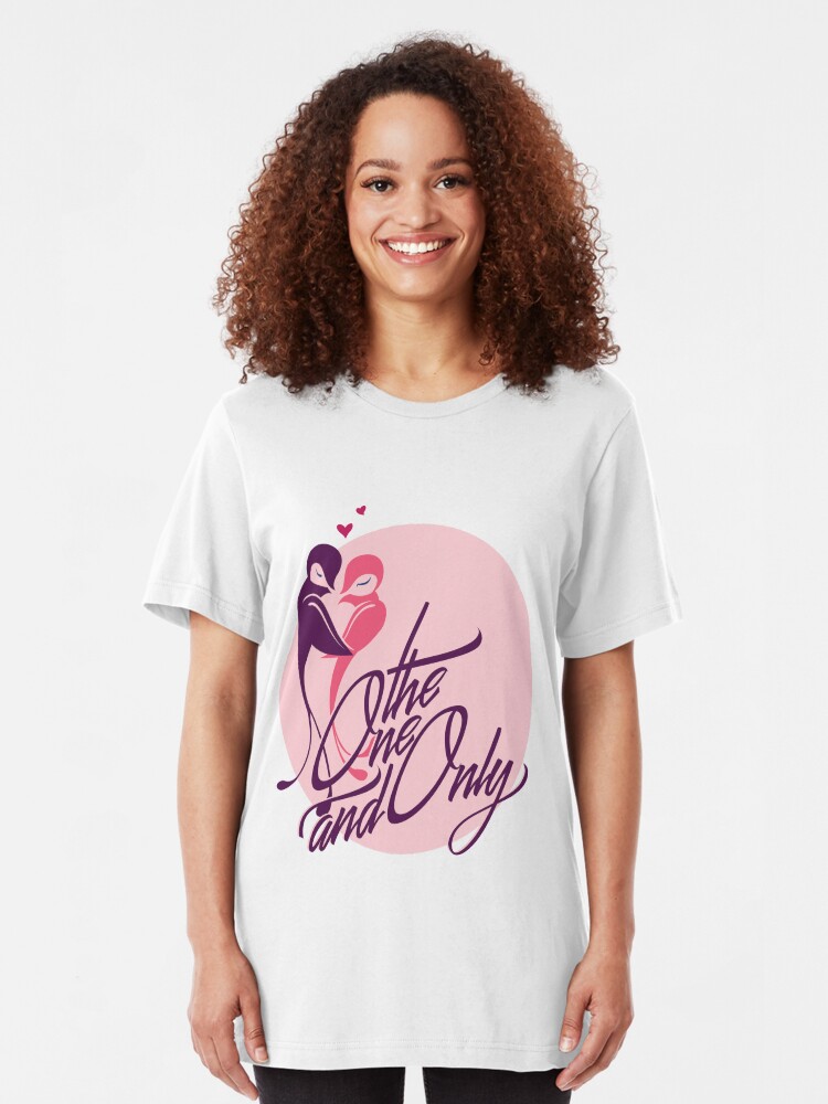 Alternate view of Happy Valentines day Slim Fit T-Shirt