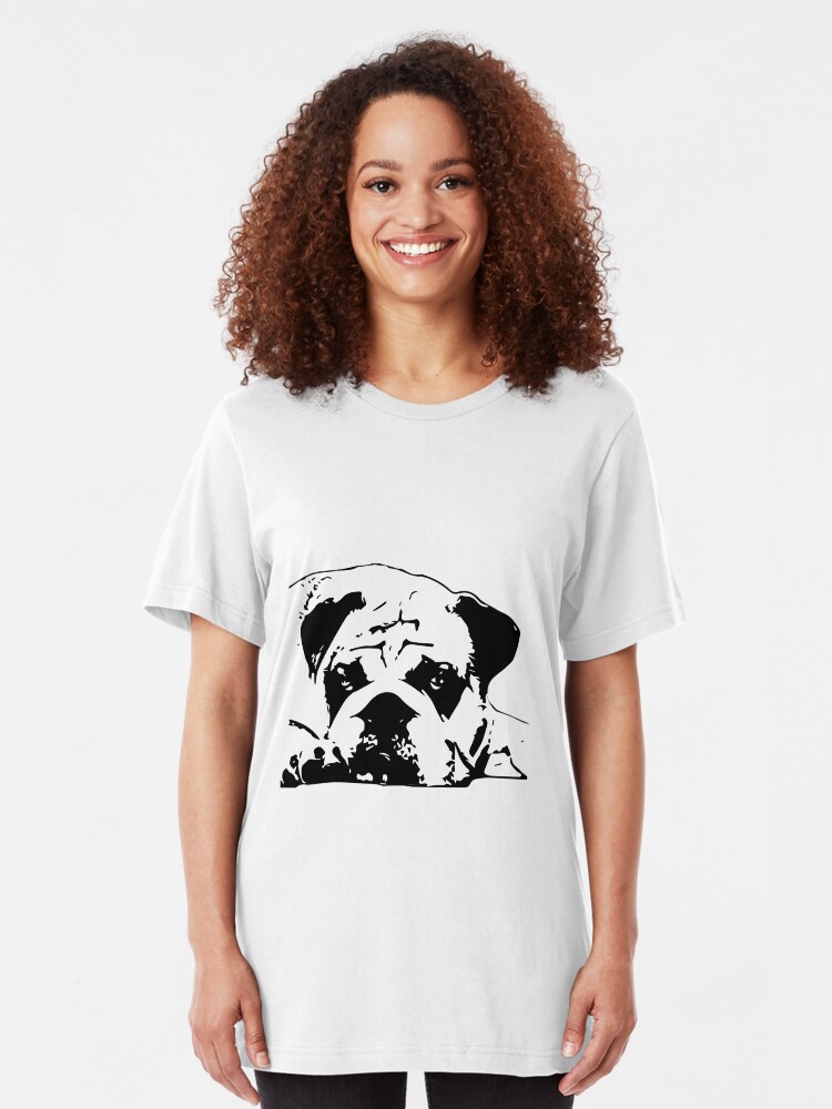 Alternate view of sad dog Slim Fit T-Shirt