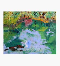 Ichetucknee Springs Abstract on Glass Photographic Print