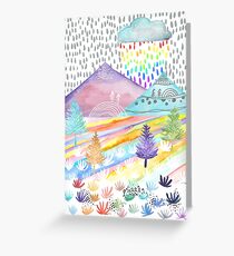 Aquarell Landschaft Grußkarte