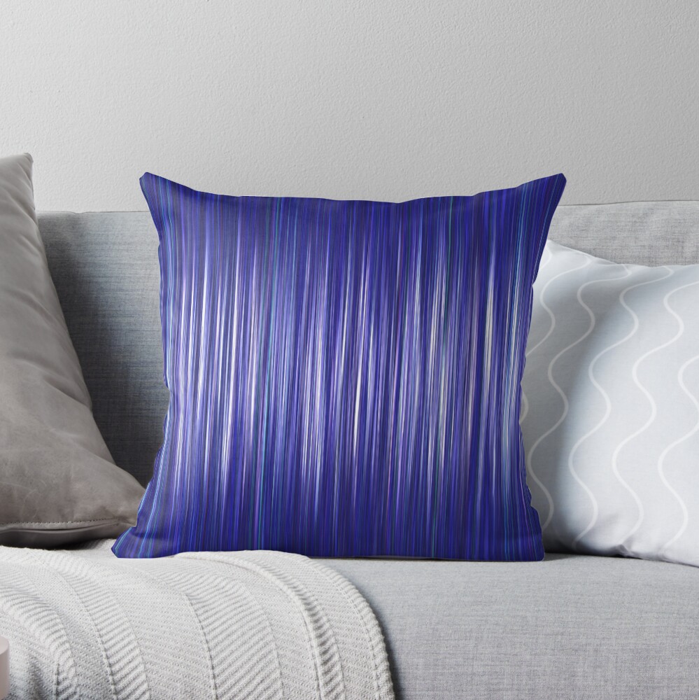 Blue texture Throw Pillow