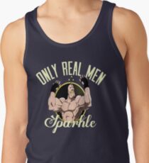 Nur echte Männer funkeln Tanktop für Männer