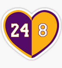 kobe bryant 8 vs 24 Sticker