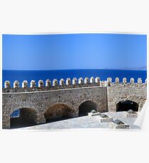 Fortification: Venetian castle (Koules), in Crete, Greece. Poster