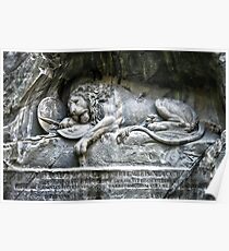 "Löwendenkmal" Lion of Lucerne Poster
