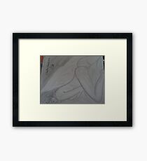 erotic nude pussy girl Framed Print
