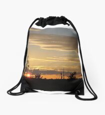 Beautiful October Sunset 2015 Drawstring Bag