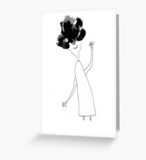 Julia knew her hair was bad yet she refused to not be glad Greeting Card