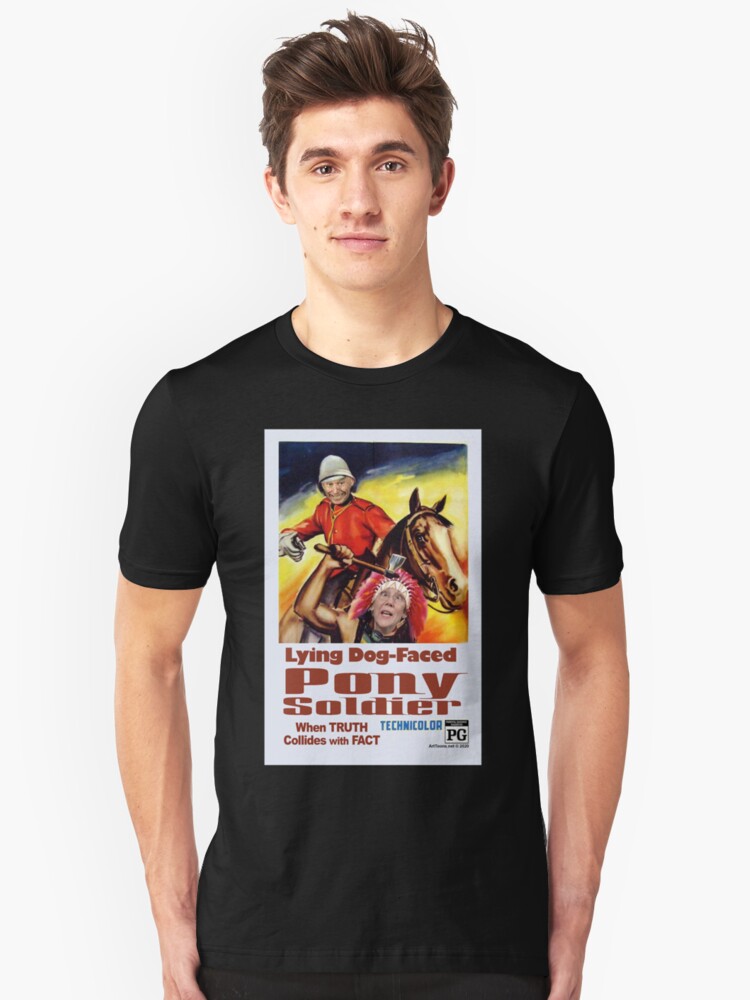 Alternate view of Lying Dog-Faced Pony Soldier Slim Fit T-Shirt
